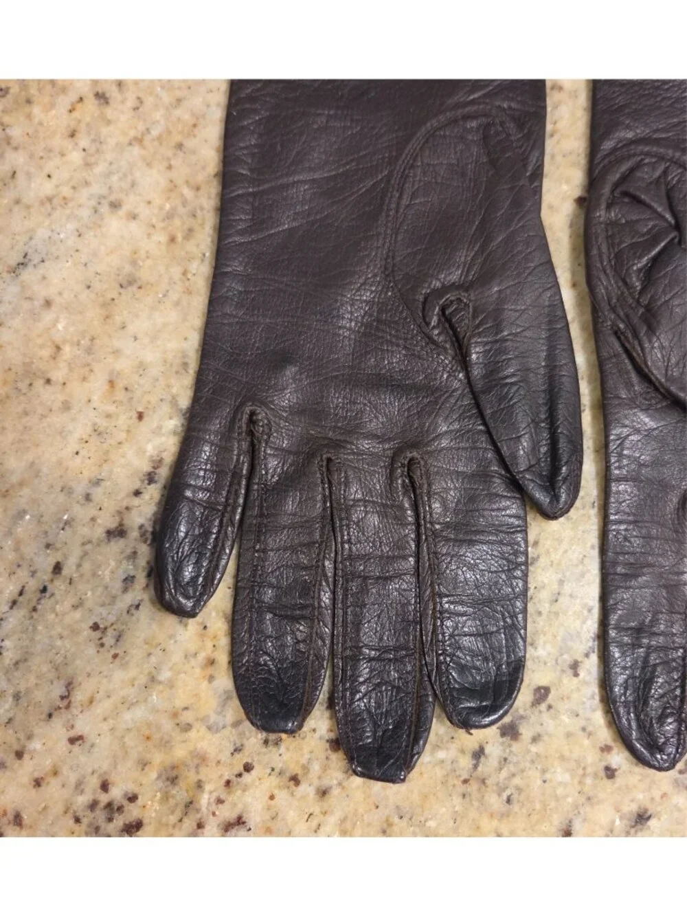 Vintage Womens Size S/M Brown Soft Leather Formal 14